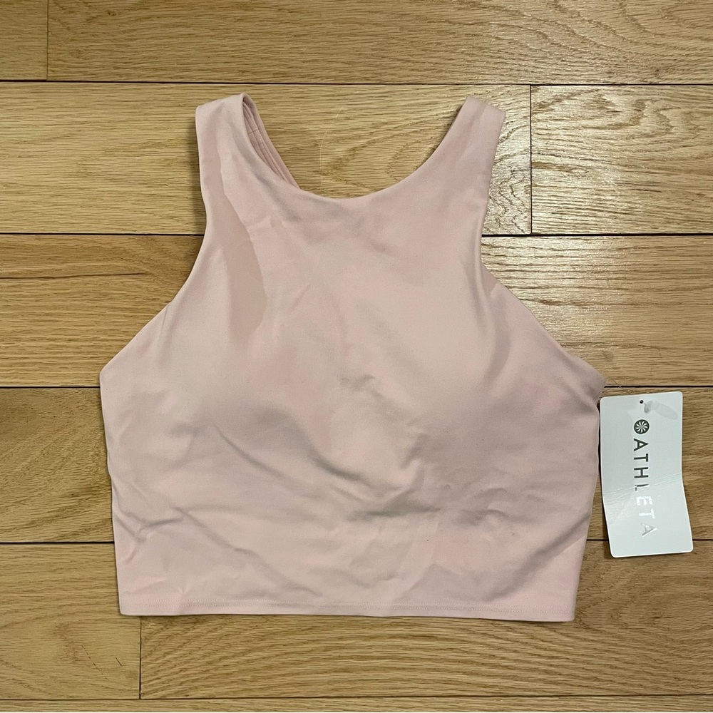 Athleta Conscious Crop padded sports bra